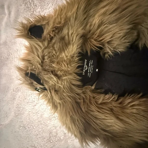 SPIRIT HOODS ASH WOLF CLASSIC FAUX FUR COAT - Picture 8 of 10